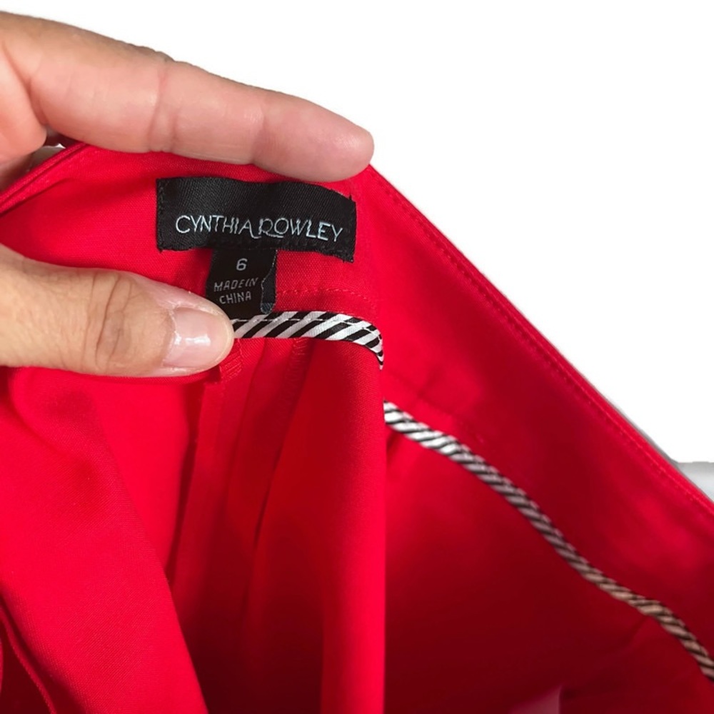 Cynthia Rowley red skirt size 6 - Picture 2 of 6